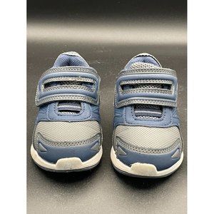 Grey Blue Boys Toddler Sneakers Size 7 Length 7 Inches